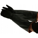 Ochranné gumové rukavice dlhé 60 cm pre umývací box