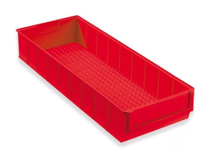 Plastový box regálový - červený 500x183x81mm
