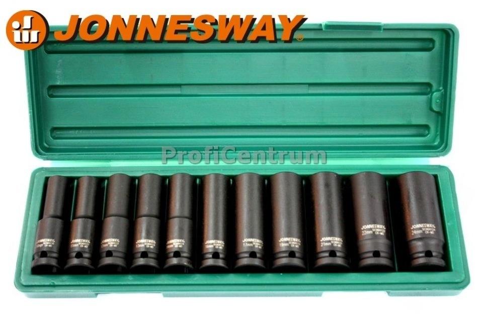 Nástrčné kľúče úderové dlhé 10-24mm 1/2' Jonnesway