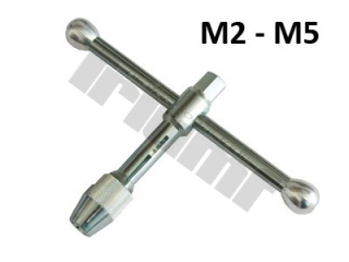 Extra pevný držiak na závitníky M2-M5, krátky - 70mm, hnací 6hran - 10mm TRIUMF