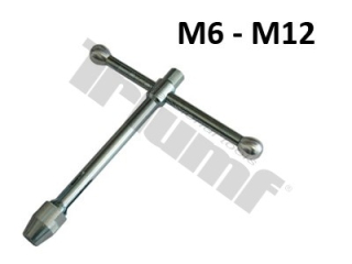 Extra pevný držiak na závitníky M6-M12, dlhý - 190mm, hnací 6hran - 13mm TRIUMF