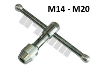 Extra pevný držiak na závitníky M14-M20, krátky - 120mm, hnací 6hran - 22mm TRIUMF