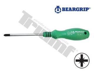 skrutkovač krížový séria 717-PD1x100 mm zelený+čierny oring, Beargrip xxx TRIUMF