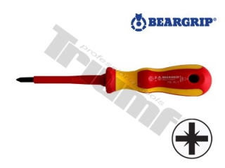 skrutkovač elektrikársky 2K séria 781 krížový PD1x80 mm izolovaný Beargrip xxx TRIUMF