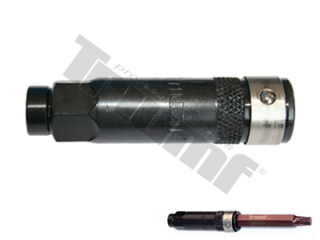 Úderový adaptér na bity s driekom 10 mm,  L-62mm,chrani okraje a povrch bitu, poistná pružinka TRIUMF