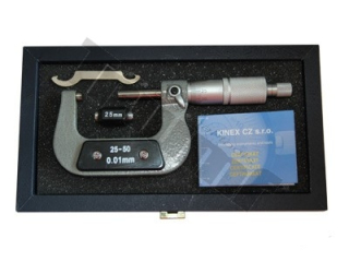 Strmeňový mikrometer 25-50 mm, 0,01, DIN 863 TRIUMF