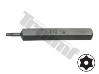 Bit Torx vŕtaný, 10 mm driek, dĺžka 75 mm T15 TRIUMF