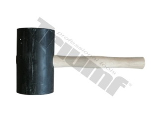 Kladivo gumené čierne, súdkovitý tvar, priemer 120 x 200 mm, 3500 g TRIUMF