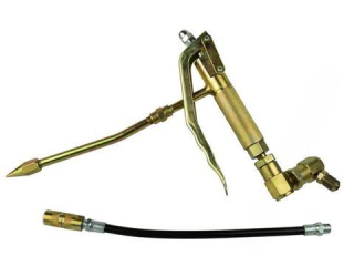 Pištoľ pre pneumatický mazací lis+ kovová, gumená hadička