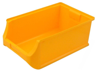 Skosený plastový box- žltý 500x310x200mm