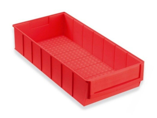 Plastový box regálový-červený 300x183x81mm
