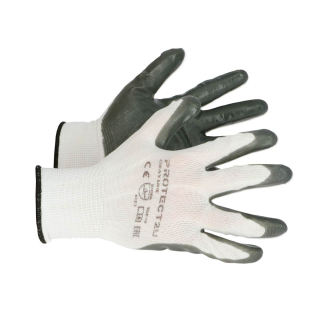 Pracovné rukavice PROTECT2U sivá S10