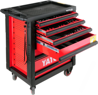 YATO Dielenský vozík s 6 zásuvkami a 177 ks náradím