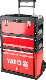 YATO Vozík na náradie 3 sekcie, 1 zásuvka