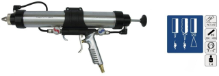 Pneumatická pištoľ na silikón, lepidlá a tesnenia 3v1 AD-2033