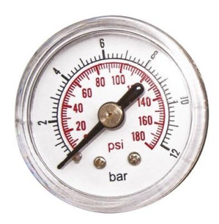 Manometer 1/8 ″ priemer 40 mm 0-12 Bar