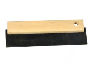 Stierka gumová s drevenou rukoväťou 200 mm 
