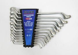 SilverTools Sada kľúčov očko-vyhnutých 12 ks 6-32mm