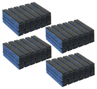 Čierne lepené závažia pre hliníkové disky 12x5g 400 prúžky
