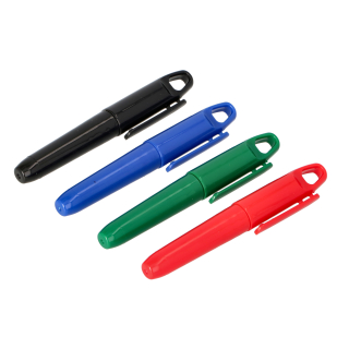 Mini popisovače 4 ks (čierna, červená, zelená, modrá)