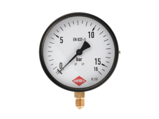 Manometer Airpress 100 mm profesionálny pre tlakovú nádobu