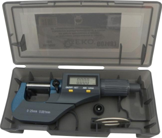 Elektornický mikrometer 0-25mm 0.001 GEKO