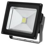 LED reflektor 30W - čierny - teplá farba