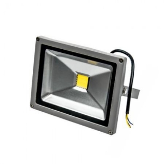 LED reflektor 20W - šedý - studená biela 